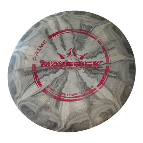 Vist Large View of Product Image Which is Used Dynamic Discs PRIME MAVERICK Disc Golf Driver Grey 174g