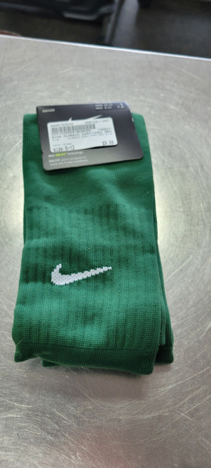 Vist Large View of Product Image Which is Nike CLASSIC CUSHIONED MEN 8-12 Soccer Socks Green SZ 8-12