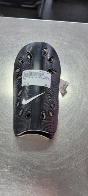 Vist Large View of Product Image Which is Used Nike Soccer Shin Guards Adult Black LG
