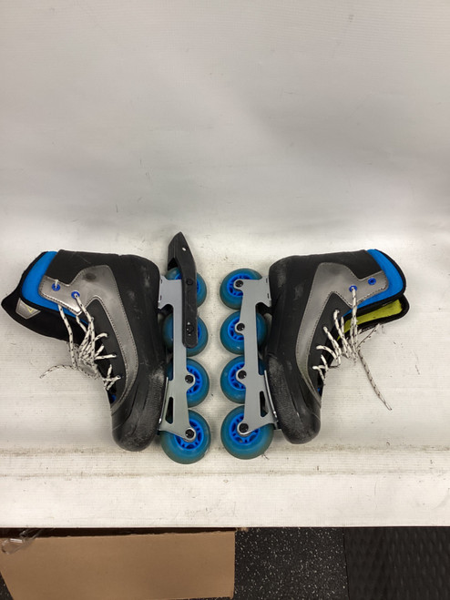 Vist Large View of Product Image Which is Used Bauer COASTER Roller Hockey Skates Black Senior 8
