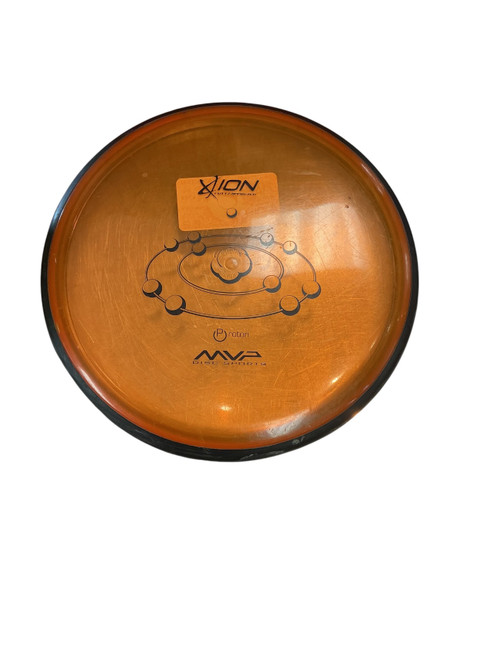 Vist Large View of Product Image Which is Used MVP ION Disc Golf Putter Orange