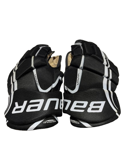 Vist Large View of Product Image Which is Used Bauer VAPOR X 3.0 Senior Gloves Black 14"