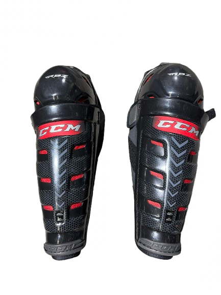 Vist Large View of Product Image Which is Used CCM RBZ SHIN GUARDS Senior Shin Guards Black 15"