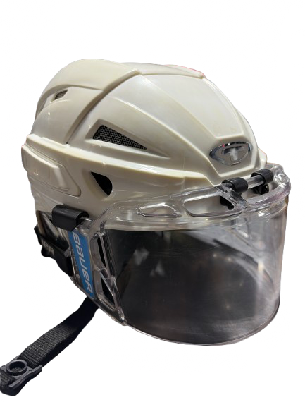 Vist Large View of Product Image Which is Used TOUR SPARTAN GX Helmet Half Visor Combo White L/XL