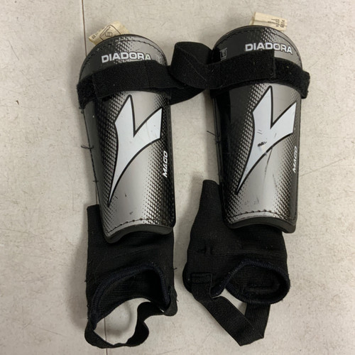 Vist Large View of Product Image Which is Used Diadora Soccer Shin Guards Junior Black SM