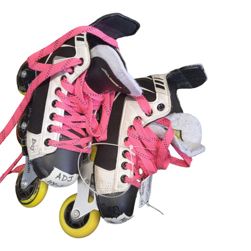 Vist Large View of Product Image Which is Used Alkali RPD LITE SKATES ADJ 11Y-1 Roller Hockey Skates Black Adjustable