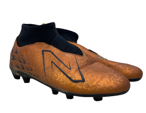Vist Large View of Product Image Which is Used New Balance Soccer Cleats Brown Junior 04