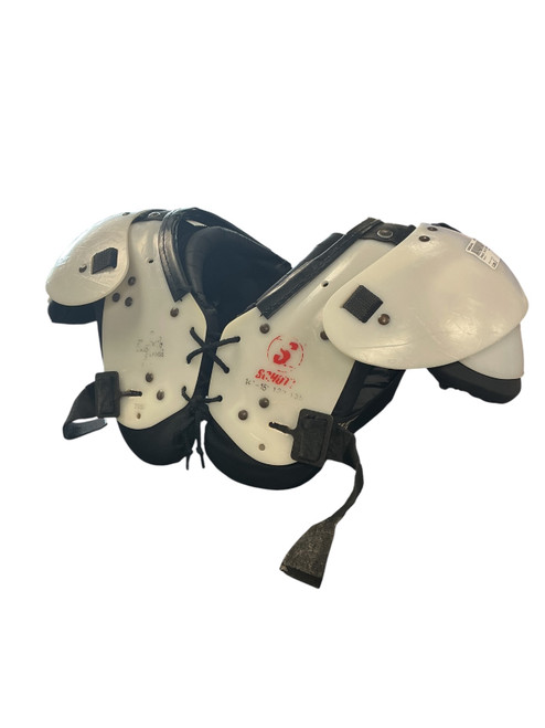 Vist Large View of Product Image Which is Used Schutt 14-15 LARGE FB Shoulder Pads White LG
