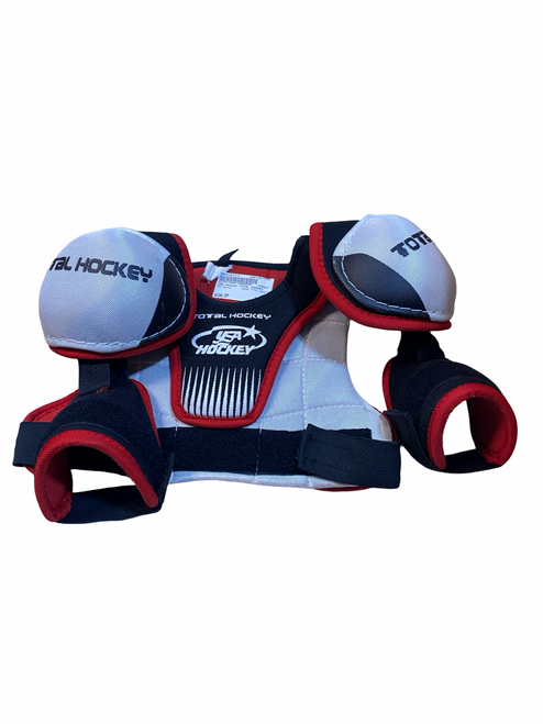 Vist Large View of Product Image Which is Used USA Hockey TOTAL HOCKEY Youth Shoulder Pads SM