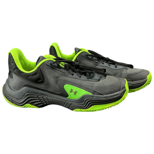 Vist Large View of Product Image Which is Used Under Armour Basketball Shoes M Black Senior 11.5