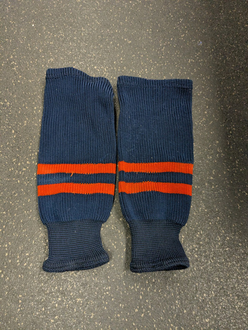 Vist Large View of Product Image Which is Used Hockey Sock Navy Blue Youth