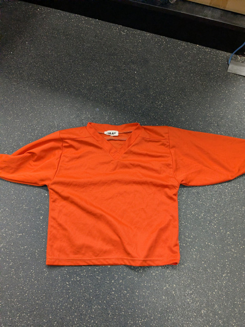 Vist Large View of Product Image Which is Used Hockey Practice Jersey Orange Youth