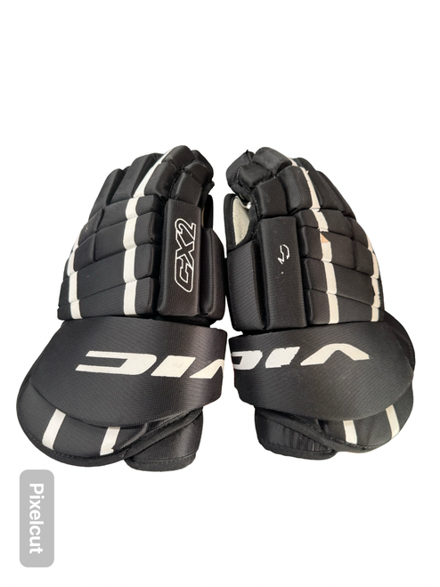 Vist Large View of Product Image Which is Used Vic CX2 Senior Gloves Black 14"