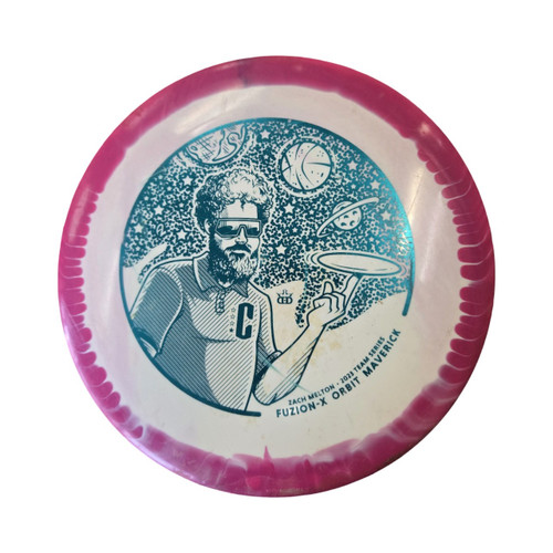 Vist Large View of Product Image Which is Used Dynamic Discs MAVERICK FUZION X ORBIT Disc Golf Driver Pink