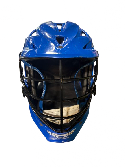 Vist Large View of Product Image Which is Used Cascade R Lacrosse Helmet Royal Blue One Size