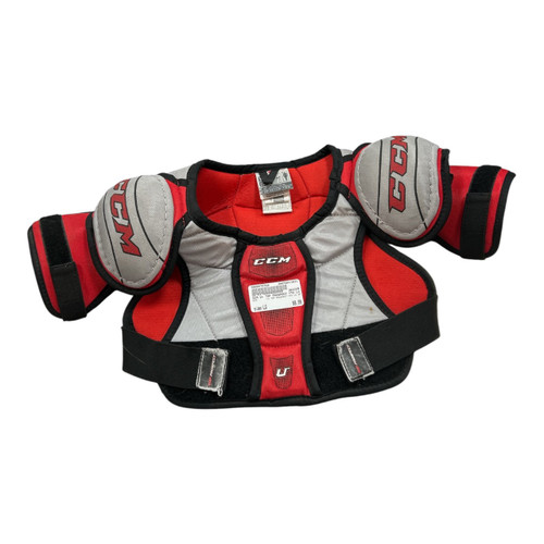 Vist Large View of Product Image Which is Used CCM U+ TOP PROSPECT YTH LG SP Youth Shoulder Pads LG
