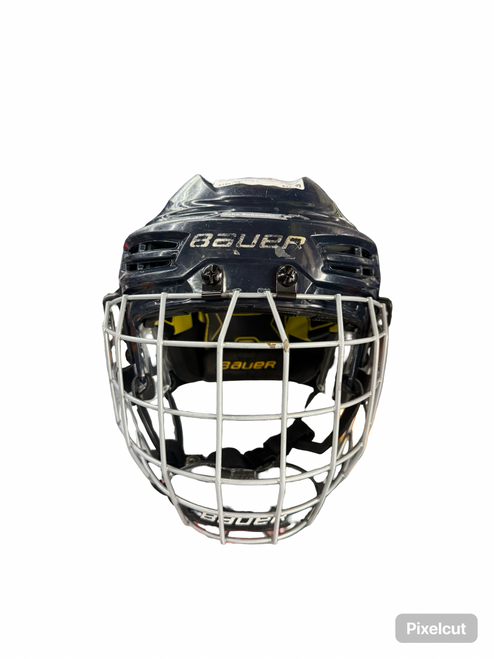 Vist Large View of Product Image Which is Used Bauer REAKT 100 Helmet Cage Combo Navy Blue XS