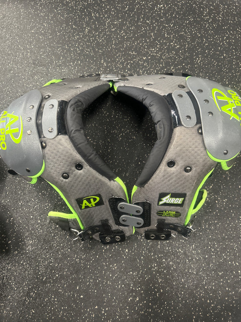 Vist Large View of Product Image Which is Used ALL PRO SURGE SP FB Shoulder Pads Grey LG