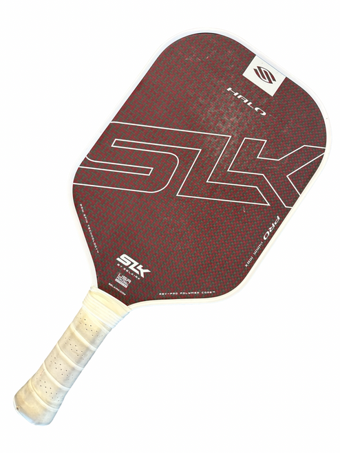 Vist Large View of Product Image Which is Used Selkirk HALO PRO MAX 14MM Pickleball Racquet White