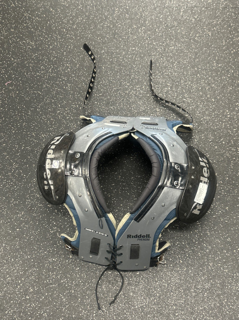 Vist Large View of Product Image Which is Used Riddell PHENOM SK SP FB Shoulder Pads Grey LG
