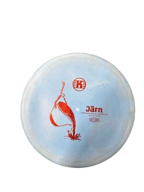 Vist Large View of Product Image Which is Used Kastaplast JARN K3 Disc Golf Putter Royal Blue