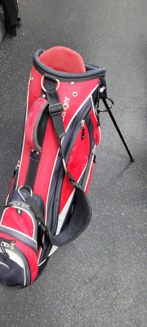 Vist Large View of Product Image Which is Used Slazenger 7 WAY Mens Stand Bag Red