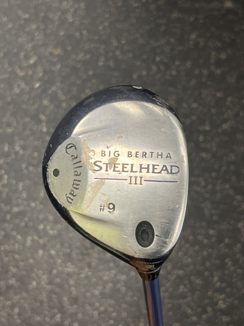 Vist Large View of Product Image Which is Used Callaway BIG BERTHA STEELHEAD 3 Womens Fairway Wood RH 9 Wood