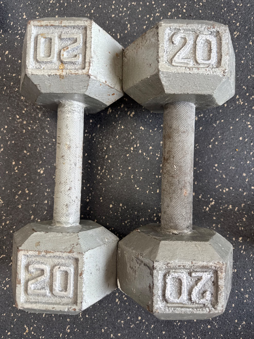 Vist Large View of Product Image Which is Used 20LB HEX DUMBBELL PAIR 