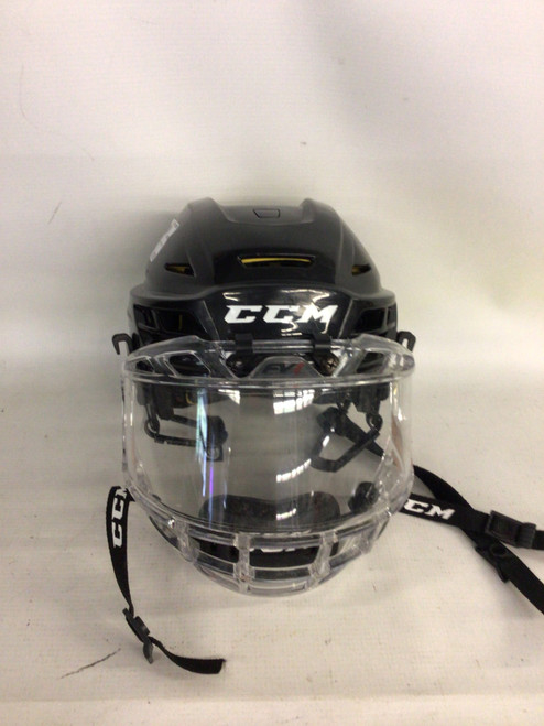 Vist Large View of Product Image Which is Used CCM TACKS 310 Helmet Cage Combo Black SM