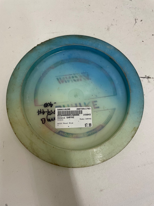 Vist Large View of Product Image Which is Used Innova SHRYKE Disc Golf Driver Royal Blue