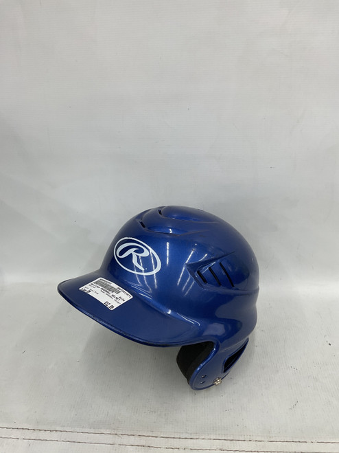 Vist Large View of Product Image Which is Used Rawlings BASEBALL HELMET Batting Helmet No Mask Royal Blue SM