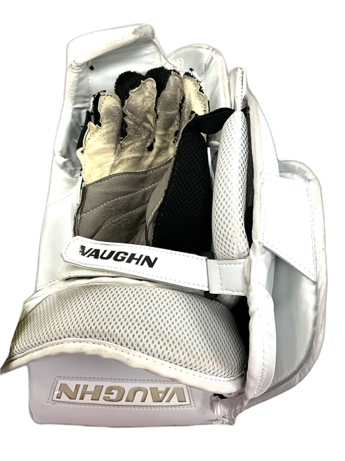 Vist Large View of Product Image Which is Used Vaughn SLR3 PRO Senior Goalie Blocker White