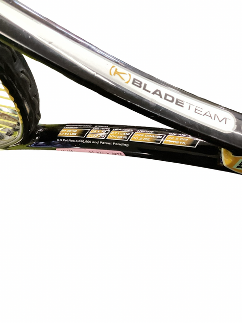 Vist Large View of Product Image Which is Used Wilson BLADE TEAM Adult Tennis Racquet Black 4 1/4"