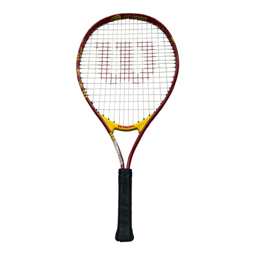 Vist Large View of Product Image Which is Used Wilson US OPEN 25 Junior Tennis Racquet Red 25"
