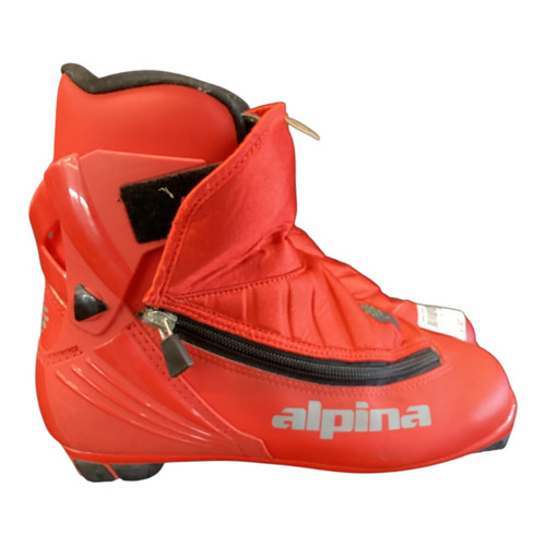 Vist Large View of Product Image Which is Used Alpina Mens NNN XC Ski Boots Red W 06.5-07 / JR 4.5-05