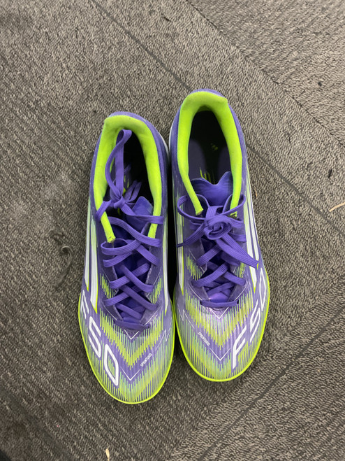 Vist Large View of Product Image Which is Used Adidas Soccer Turf Shoes Purple Senior 8