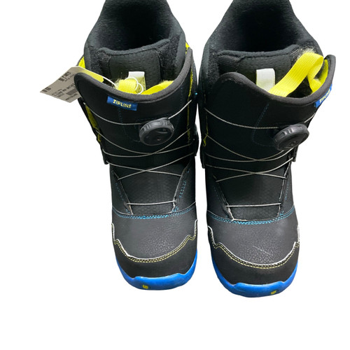 Vist Large View of Product Image Which is Used Burton ZIPLINE Boys Snowboard Boots Black Junior 06