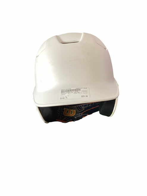 Vist Large View of Product Image Which is Used Easton WHITE HELMET Batting Helmet No Mask White XL