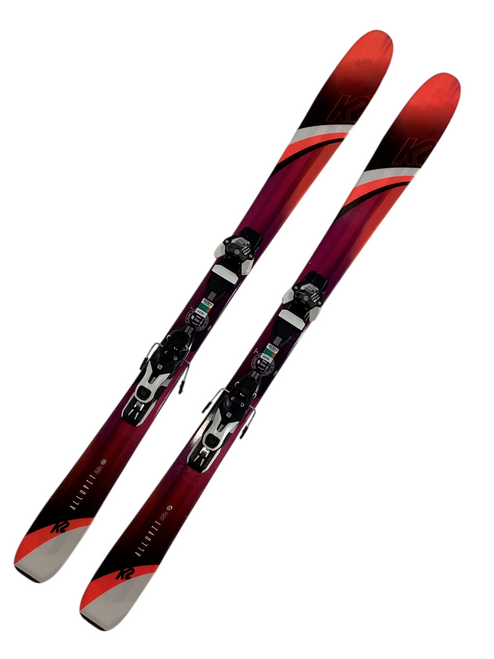 Vist Large View of Product Image Which is Used K2 LUV Womens Down Hill Ski/Binding Purple 156 cm