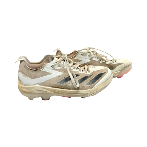 Vist Large View of Product Image Which is Used Adidas ADIZERO ELECTRIC+ BB/SB Cleats White Senior 7.5
