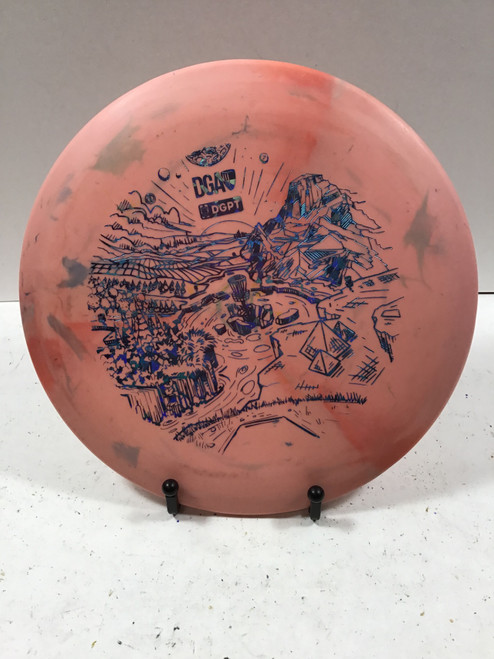 Vist Large View of Product Image Which is Used DGA GRANITE SWIRL RIFT Disc Golf Mid Range Pink 175g