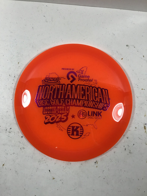 Vist Large View of Product Image Which is Used Kastaplast K1 IDOG Disc Golf Driver Orange 174g
