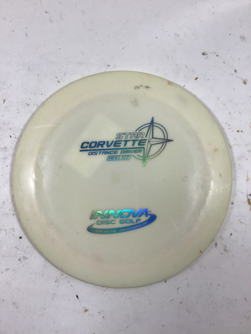 Vist Large View of Product Image Which is Used Innova STAR CORVETTE Disc Golf Driver White 168g