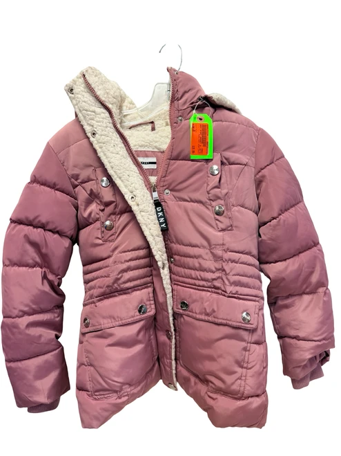 Vist Large View of Product Image Which is Used DKNY SPORT Junior Snow Jacket Pink MD (10/12)