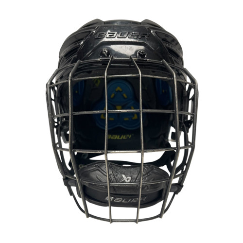 Vist Large View of Product Image Which is Used Bauer REAKT 150 Helmet Cage Combo Black MD