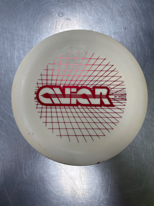 Vist Large View of Product Image Which is Used Innova DX AVIAR Disc Golf Putter White