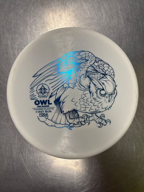 Vist Large View of Product Image Which is Used STOKELY OWL Disc Golf Mid Range White