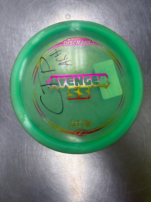 Vist Large View of Product Image Which is Used Discraft Z AVENGER SS Disc Golf Driver Green