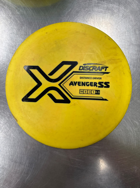 Vist Large View of Product Image Which is Used Discraft X AVENGER SS Disc Golf Driver Yellow