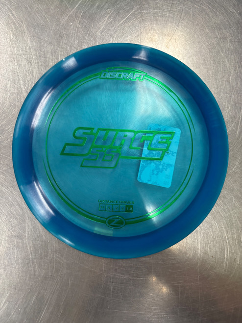 Vist Large View of Product Image Which is Used Discraft Z SURGE SS Disc Golf Driver Royal Blue
